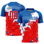 Custom Royal Red-White Sublimation Soccer Uniform Jersey photo 1
