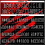 Custom Red Black-White Sublimation Soccer Uniform Jersey photo 6