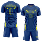 Custom US Navy Blue Gold Sublimation Soccer Uniform Jersey photo 2