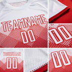 Custom Red White Sublimation Soccer Uniform Jersey detail