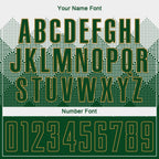 Custom White Green-Old Gold Sublimation Soccer Uniform Jersey photo 4