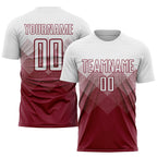 Custom Crimson White Sublimation Soccer Uniform Jersey photo 1
