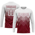 Custom Crimson White Sublimation Soccer Uniform Jersey photo 3