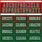 Custom Red Green-White Sublimation Soccer Uniform Jersey photo 3