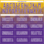 Custom Gold Purple-White Sublimation Soccer Uniform Jersey photo 3