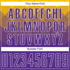 Custom Gold Purple-White Sublimation Soccer Uniform Jersey photo 4