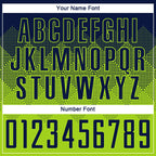 Custom Neon Green Navy Sublimation Soccer Uniform Jersey photo 7