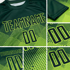Custom Neon Green Green Sublimation Soccer Uniform Jersey detail