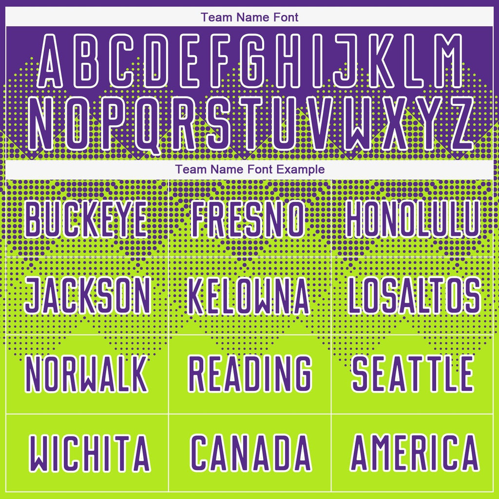Custom Neon Green Purple-White Sublimation Soccer Uniform Jersey photo 3