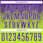 Custom Neon Green Purple-White Sublimation Soccer Uniform Jersey photo 4