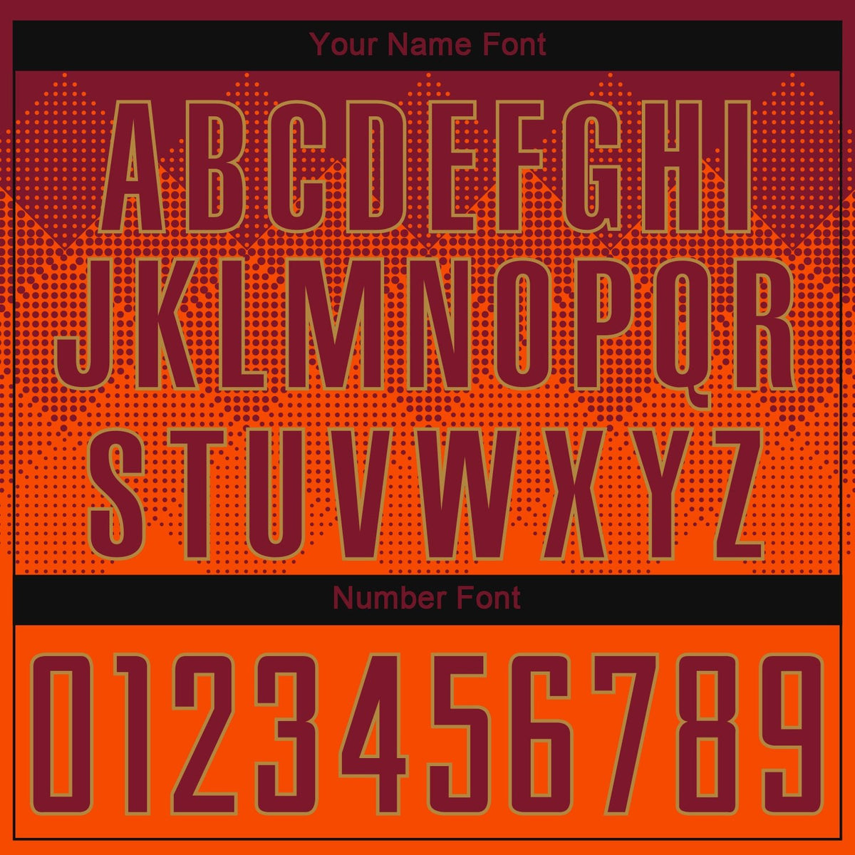Custom Orange Crimson-Old Gold Sublimation Soccer Uniform Jersey photo 4