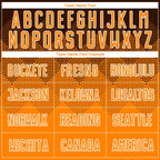 Custom Brown Bay Orange-White Sublimation Soccer Uniform Jersey photo 3