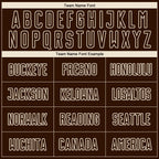 Custom Brown Cream Pinstripe Fade Fashion Sublimation Soccer Uniform Jersey photo 3