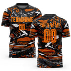 Custom Figure Bay Orange-Texas Orange Sublimation Soccer Uniform Jersey