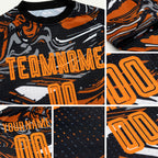 Custom Figure Bay Orange-Texas Orange Sublimation Soccer Uniform Jersey detail