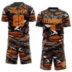 Custom Figure Bay Orange-Texas Orange Sublimation Soccer Uniform Jersey photo 2