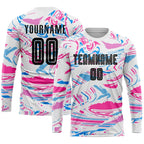 Custom Figure Black-Pink Sublimation Soccer Uniform Jersey photo 1