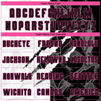 Custom Graffiti Pattern Black-Pink Scratch Sublimation Soccer Uniform Jersey photo 3