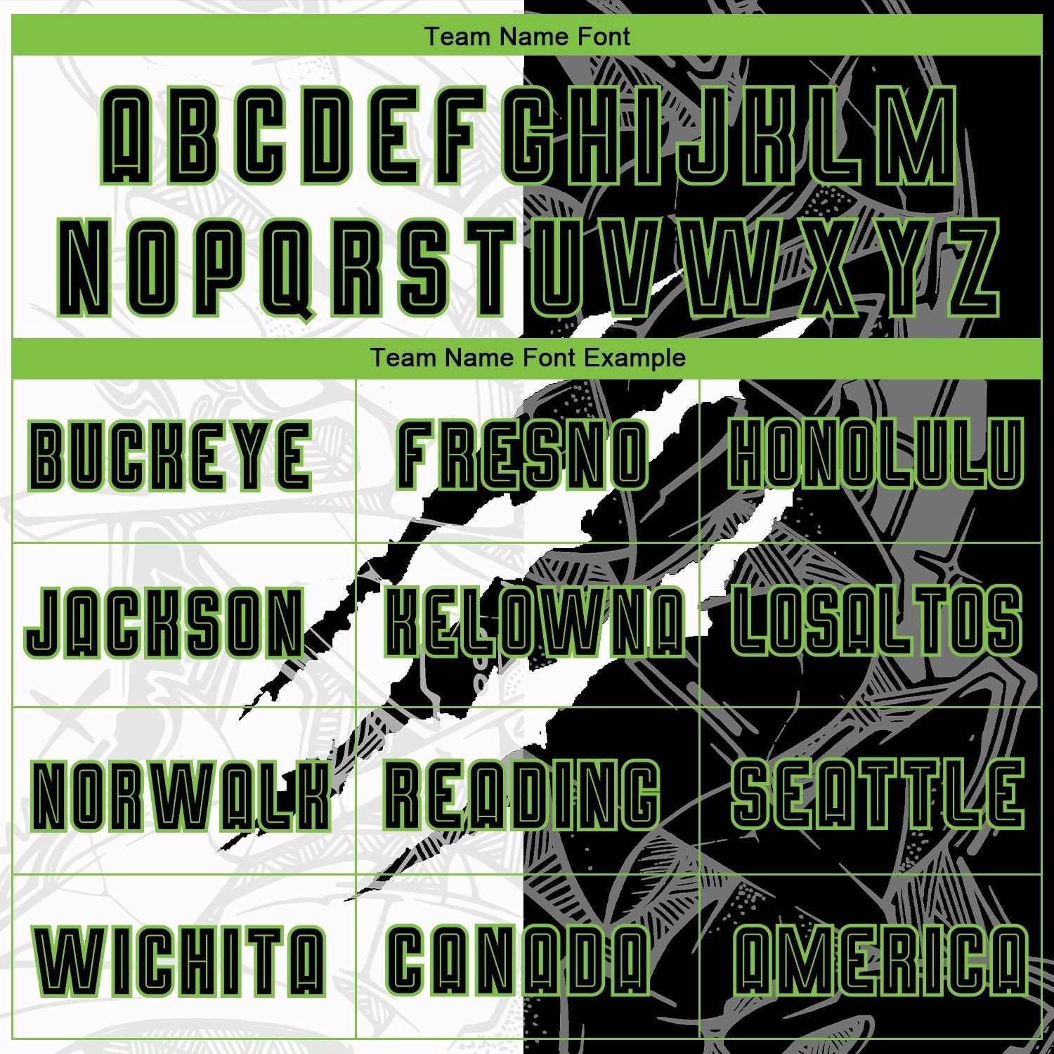 Custom Graffiti Pattern Black-Neon Green Scratch Sublimation Soccer Uniform Jersey photo 3