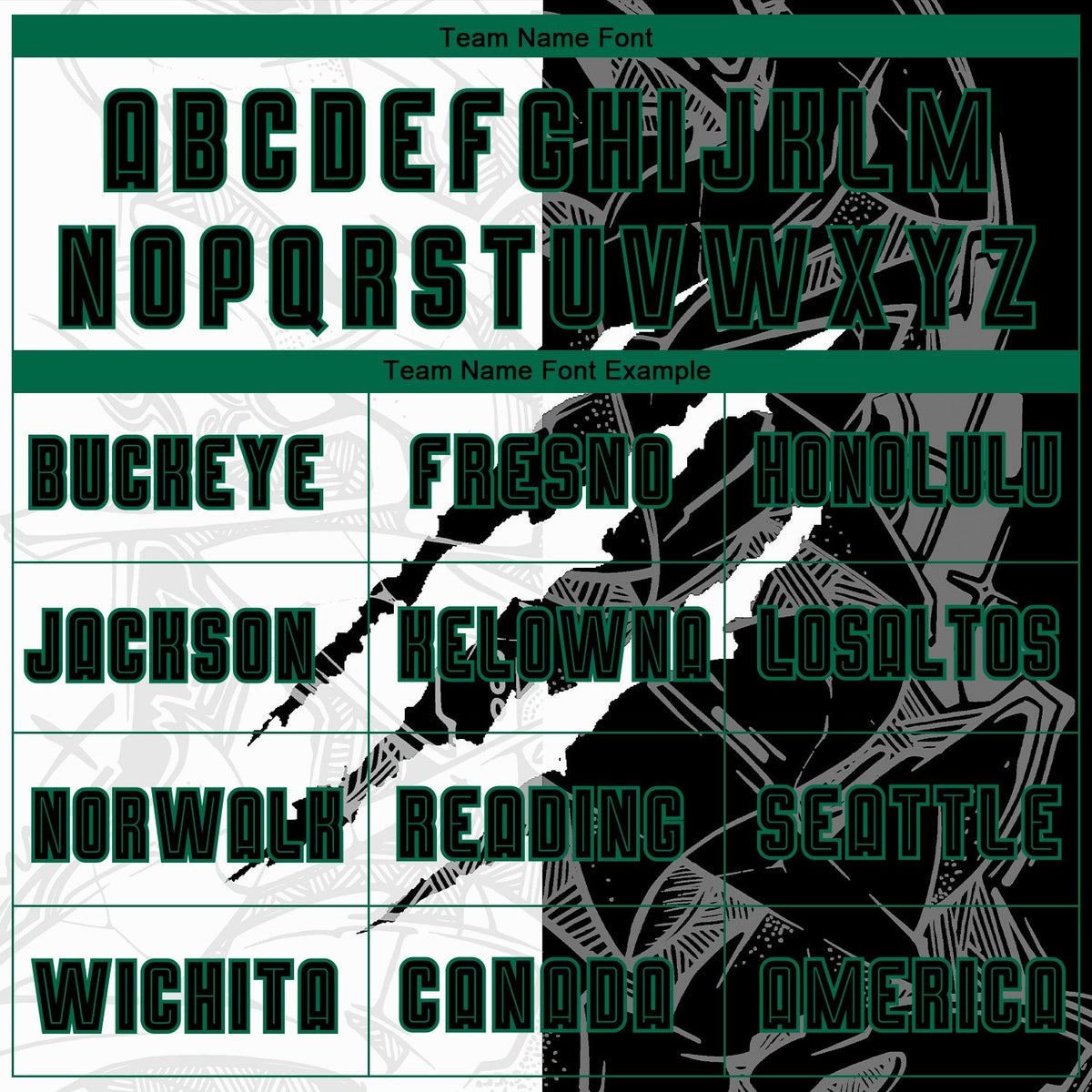 Custom Graffiti Pattern Black-Kelly Green Scratch Sublimation Soccer Uniform Jersey photo 3