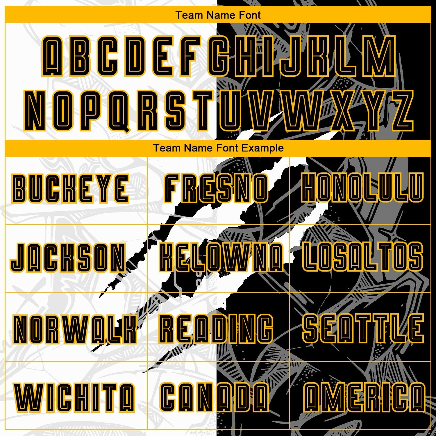 Custom Graffiti Pattern Black-Gold Scratch Sublimation Soccer Uniform Jersey photo 3