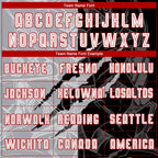 Custom Graffiti Pattern White Black Gray-Red Scratch Sublimation Soccer Uniform Jersey photo 3