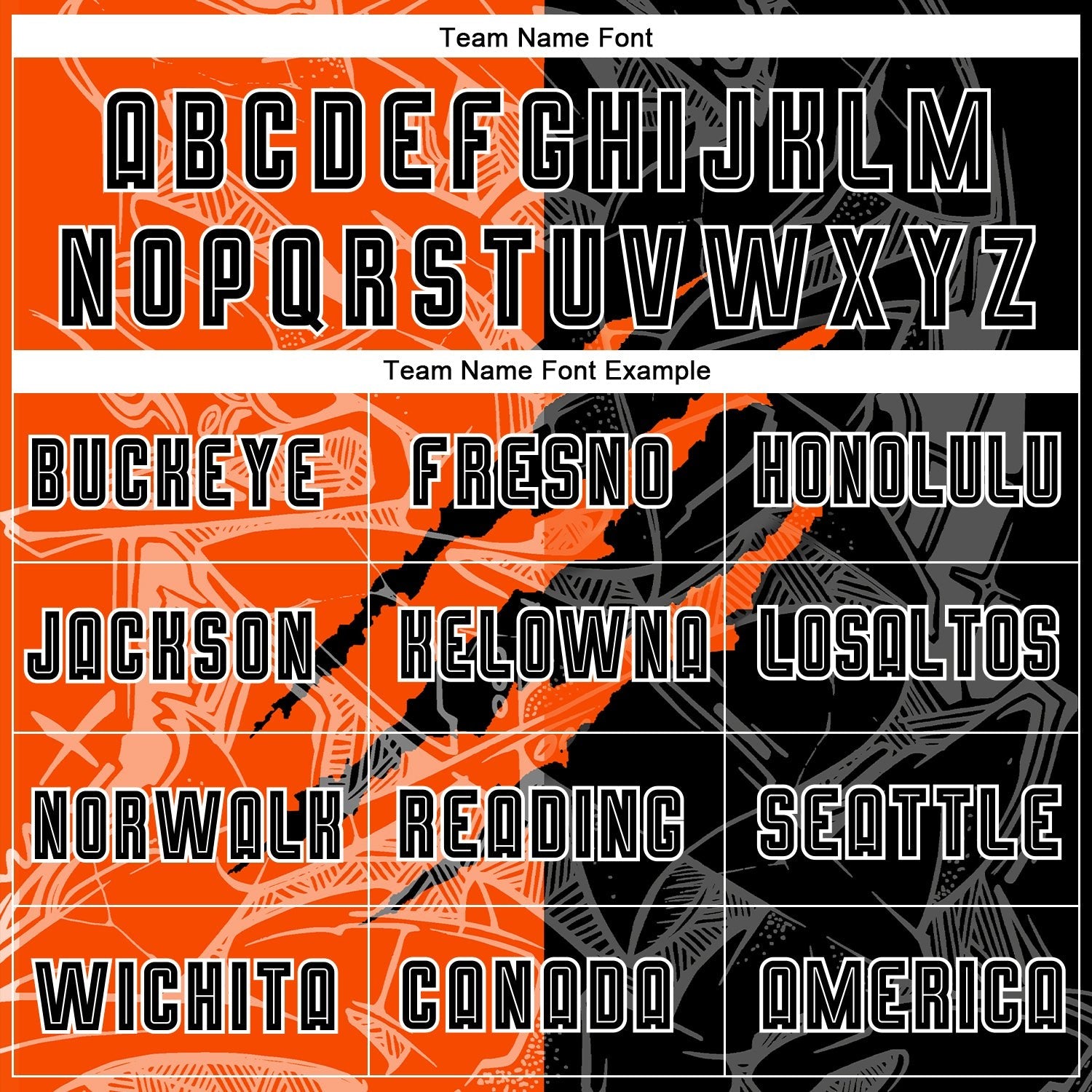 Custom Graffiti Pattern Black-Orange Scratch Sublimation Soccer Uniform Jersey photo 3
