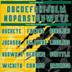 Custom Graffiti Pattern Kelly Green Black-Yellow Scratch Sublimation Soccer Uniform Jersey photo 3