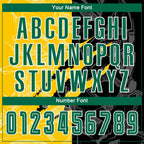 Custom Graffiti Pattern Kelly Green Black-Yellow Scratch Sublimation Soccer Uniform Jersey photo 4