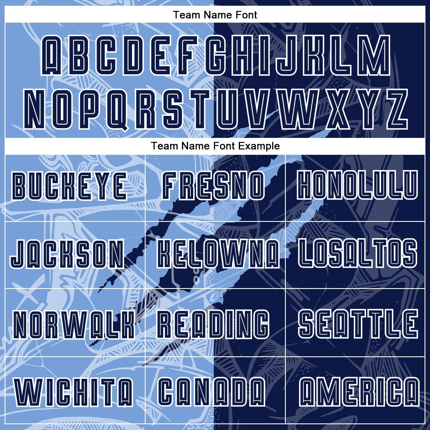 Custom Graffiti Pattern Navy-Light Blue Scratch Sublimation Soccer Uniform Jersey photo 5