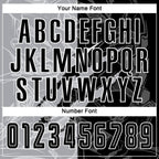 Custom Graffiti Pattern Black-Gray Scratch Sublimation Soccer Uniform Jersey photo 4