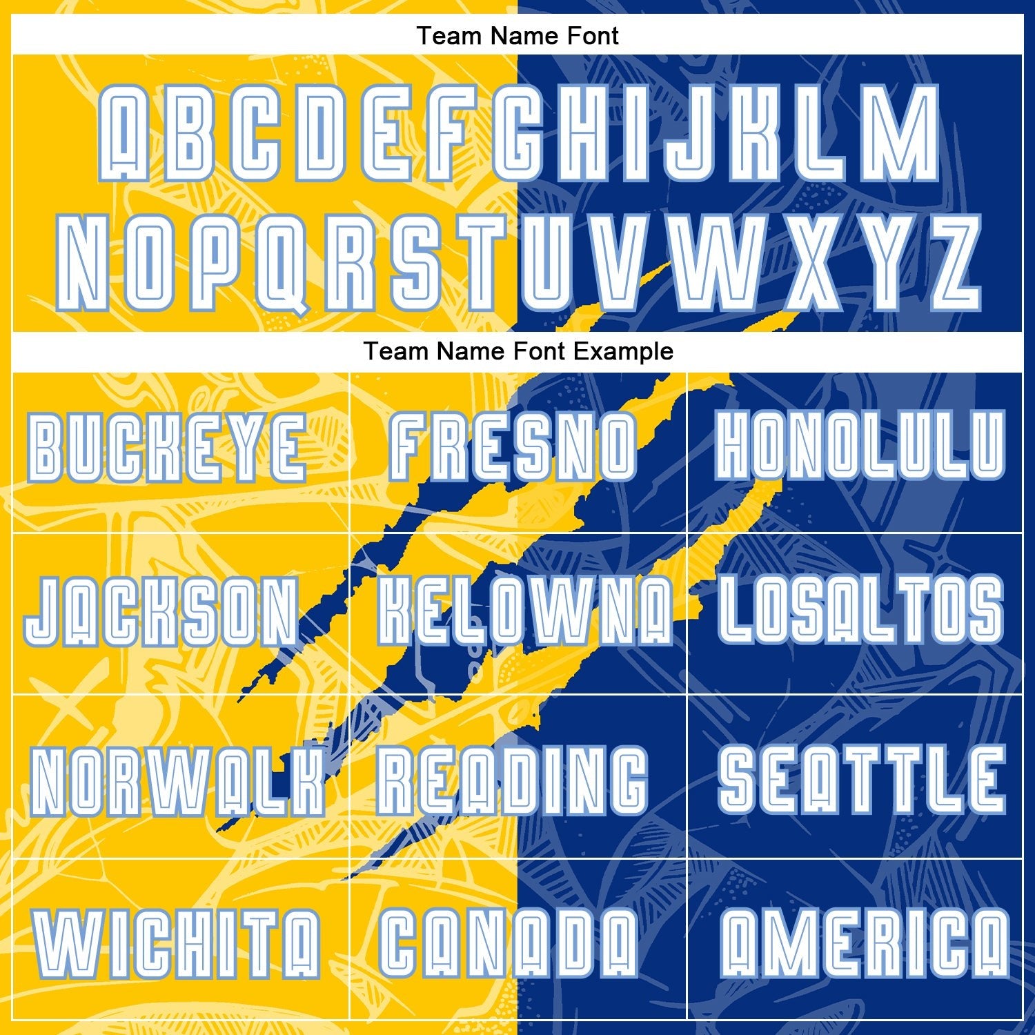 Custom Graffiti Pattern White Royal Yellow-Light Blue Scratch Sublimation Soccer Uniform Jersey photo 3