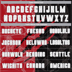 Custom Graffiti Pattern White Black Red-Gray Scratch Sublimation Soccer Uniform Jersey photo 3