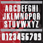Custom Graffiti Pattern White Black Red-Gray Scratch Sublimation Soccer Uniform Jersey photo 4