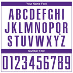 Custom White Purple Sublimation Soccer Uniform Jersey photo 2