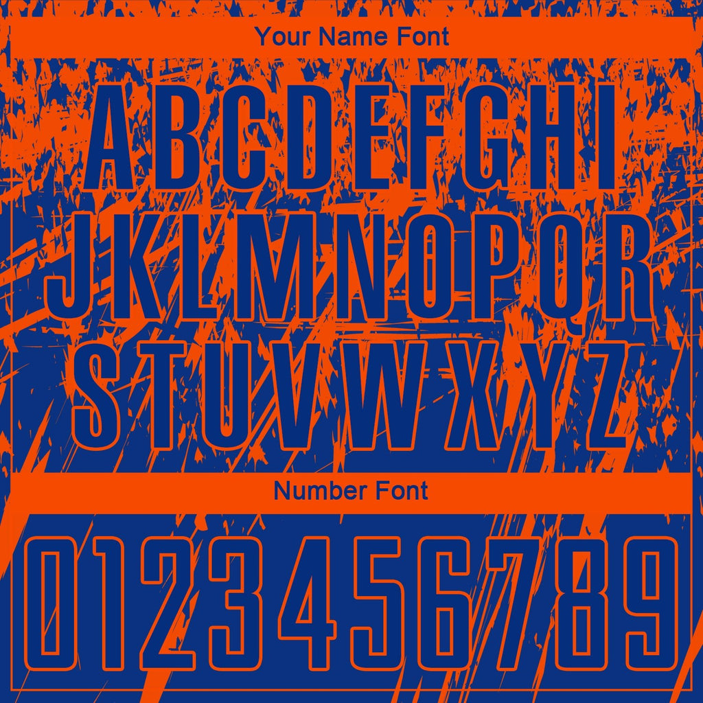 Custom Royal Orange Sublimation Soccer Uniform Jersey photo 4