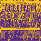 Custom Purple Yellow Sublimation Soccer Uniform Jersey photo 7