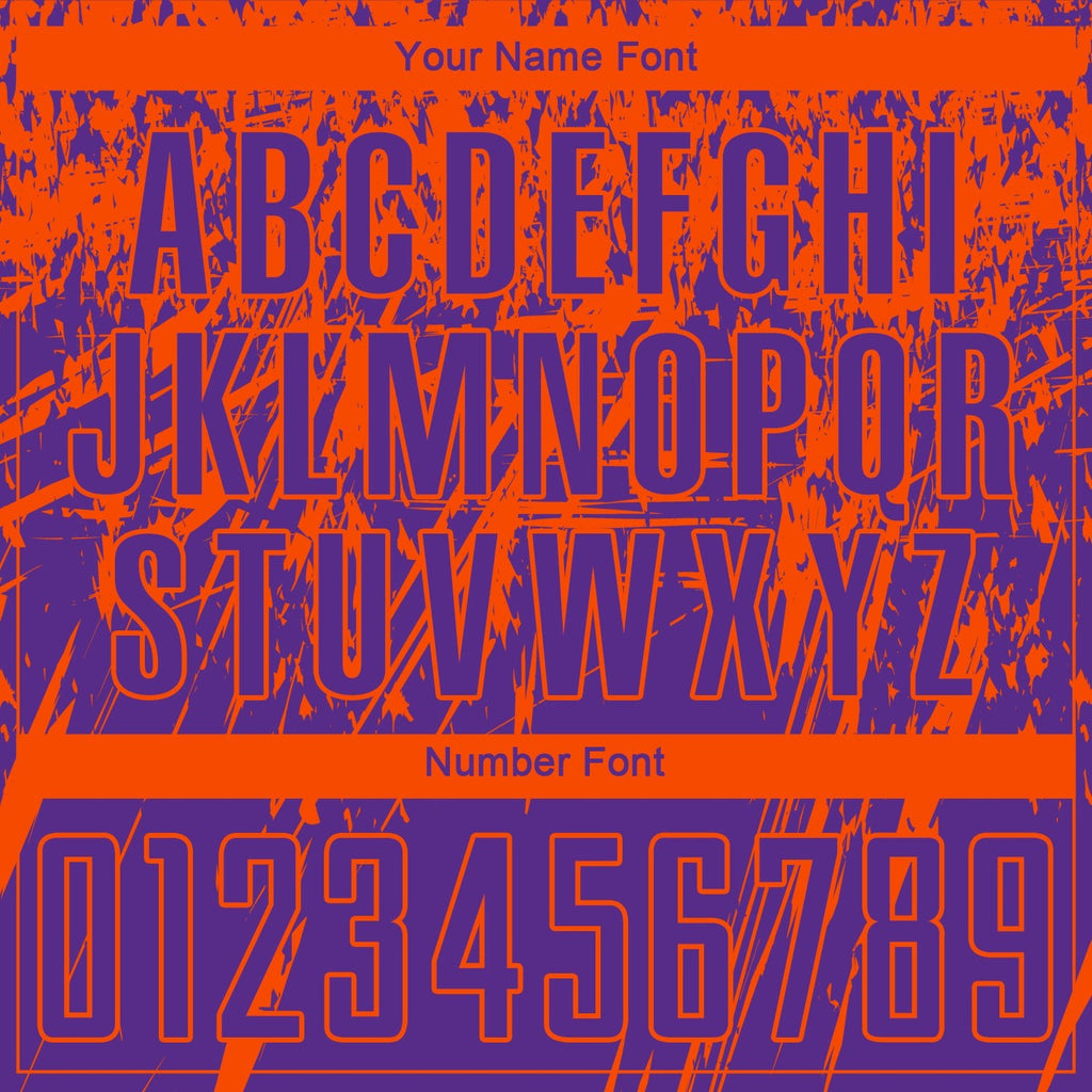 Custom Purple Orange Sublimation Soccer Uniform Jersey photo 4