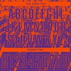 Custom Purple Orange Sublimation Soccer Uniform Jersey photo 4