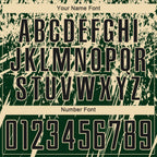 Custom Green Black-Cream Sublimation Soccer Uniform Jersey photo 4
