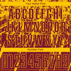 Custom Crimson Yellow Sublimation Soccer Uniform Jersey photo 4