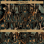 Custom Black Old Gold Tiger And Peacock Sublimation Soccer Uniform Jersey photo 4