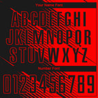 Custom Red Black Sublimation Soccer Uniform Jersey photo 4