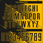 Custom Gold Black Sublimation Soccer Uniform Jersey photo 4
