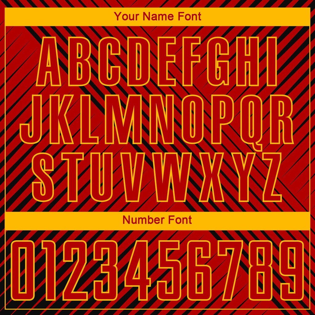 Custom Red Black-Yellow Sublimation Soccer Uniform Jersey photo 4