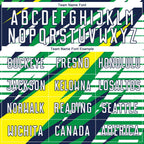 Custom Green White Yellow-Navy Sublimation Soccer Uniform Jersey photo 3