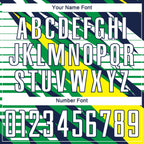Custom Green White Yellow-Navy Sublimation Soccer Uniform Jersey photo 4