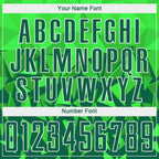 Custom Green Grass Green-White Sublimation Soccer Uniform Jersey photo 6