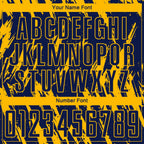Custom Gold Navy Sublimation Soccer Uniform Jersey photo 4