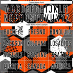 Custom Orange Black-White Sublimation Soccer Uniform Jersey photo 3